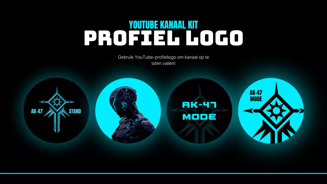 Een verzameling cyberpunk gamekanalen in neon en zwart