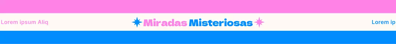 Diseño de la correa con tipografía y líneas superior e inferior