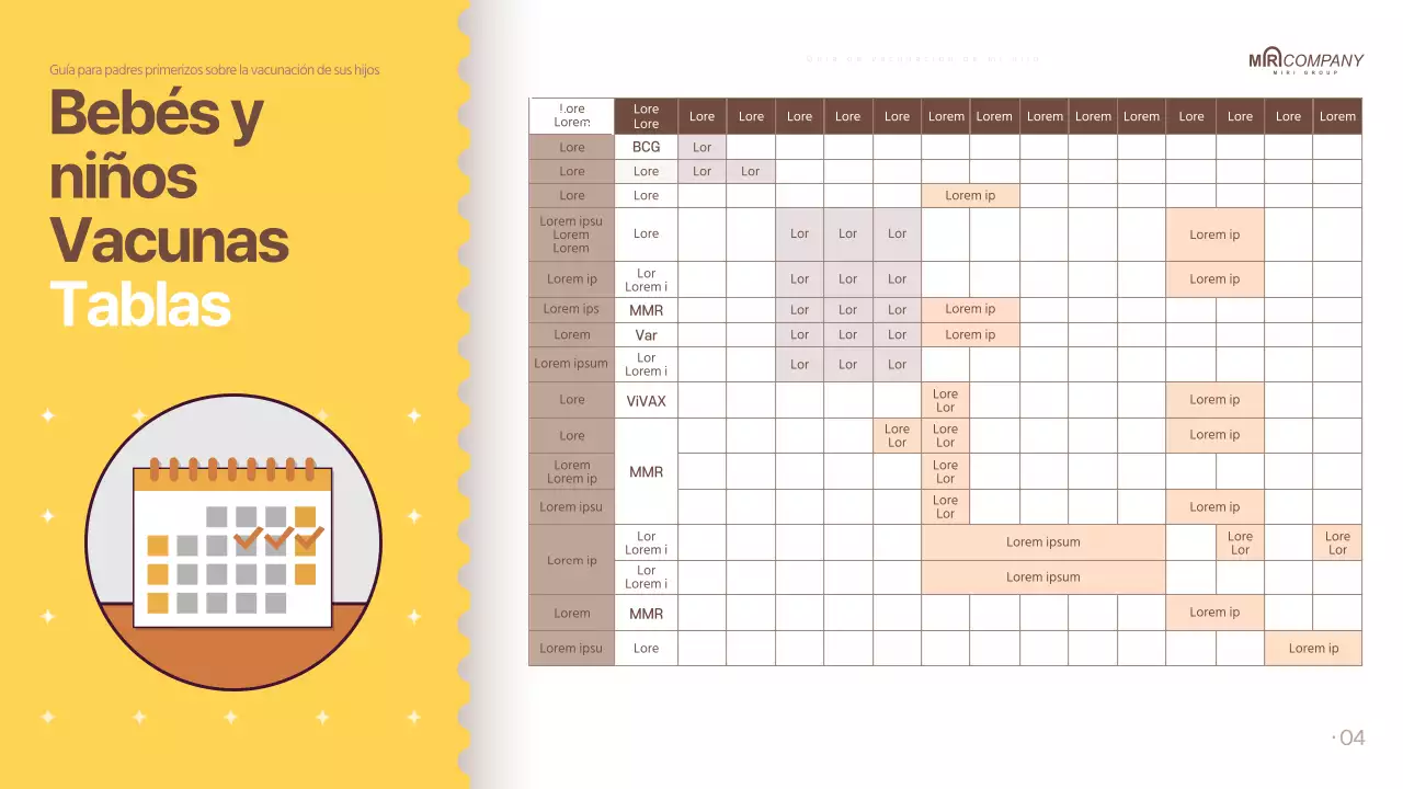 Vacunas para padres en marrón, al estilo pop-art