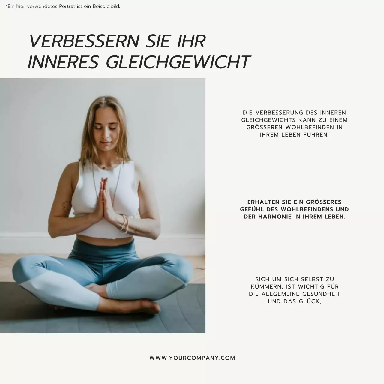 Beige Minimal Yoga & Wellness Retreat Promotion