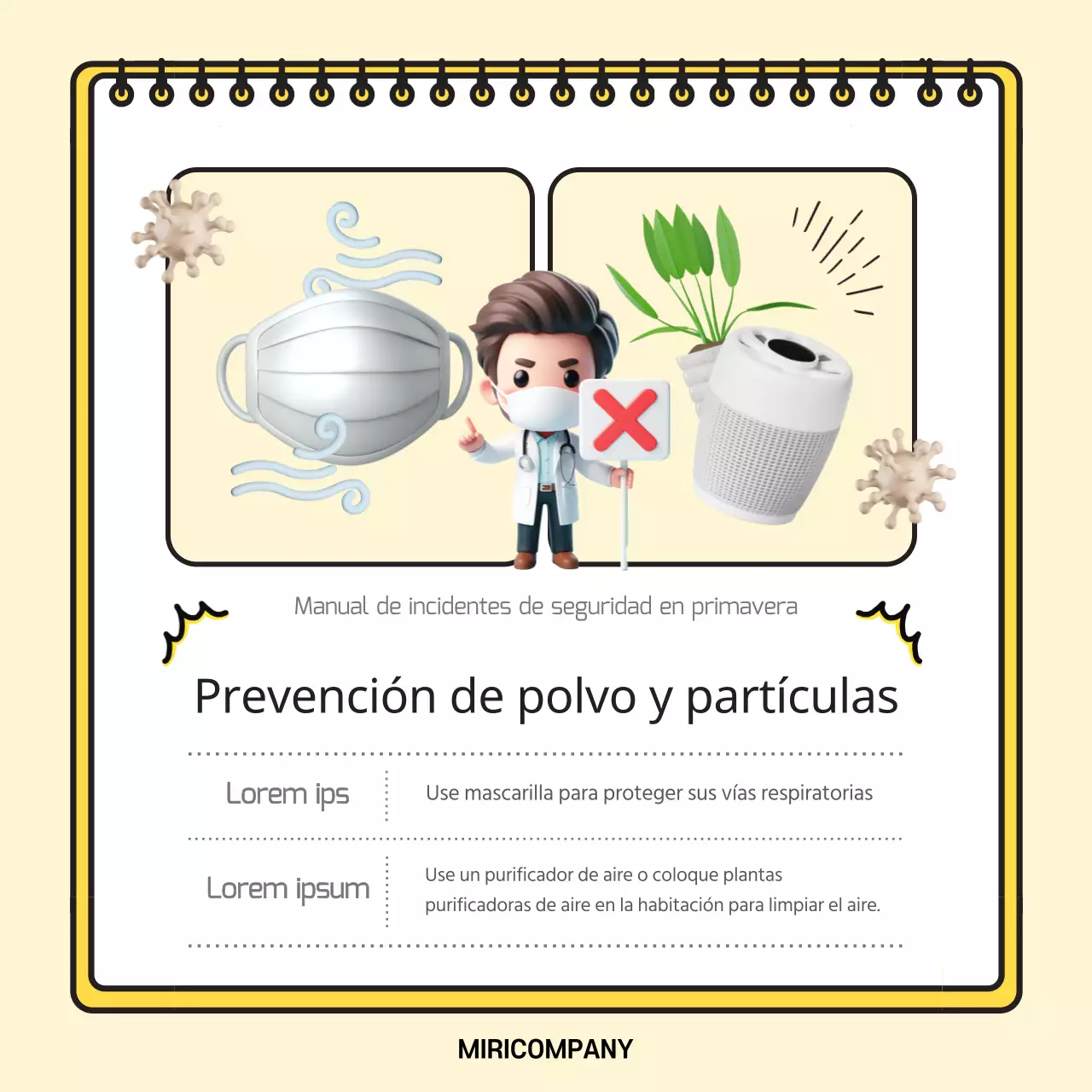 Consejos de seguridad para la primavera en rosa y azul claro