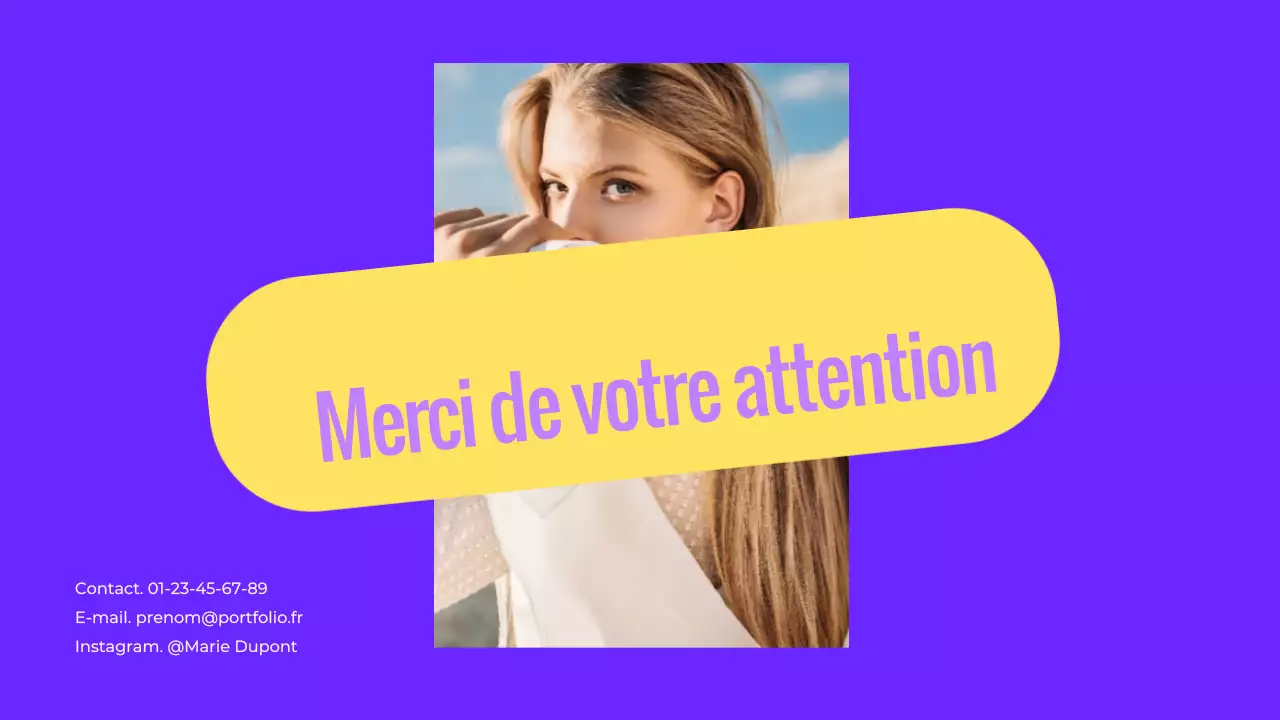 Un portefeuille de design audacieux en violet et jaune