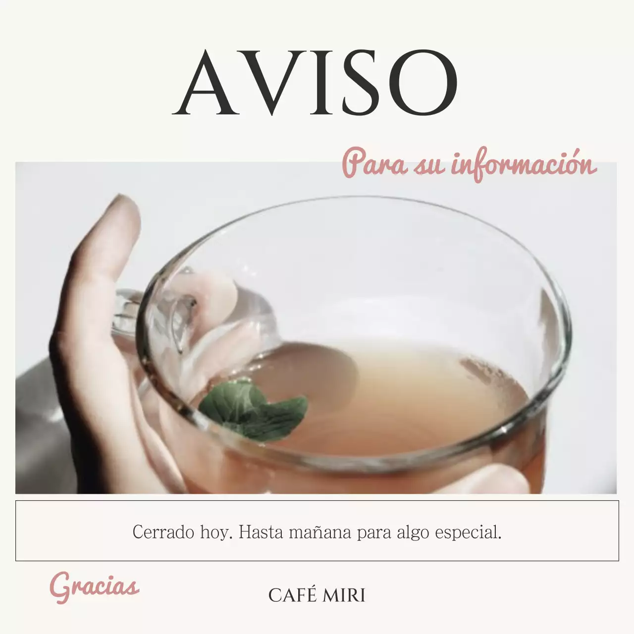 Un elegante anuncio de café en negro y marfil