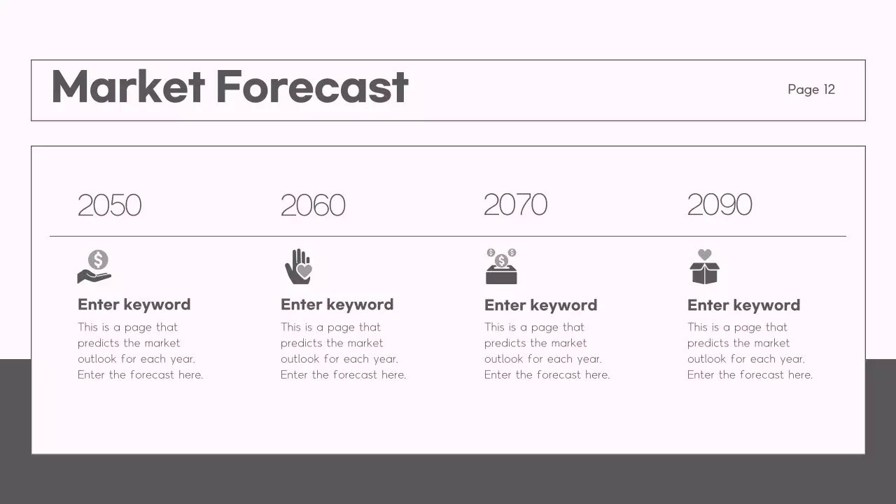 Grey Modern Market Report Document Presentation