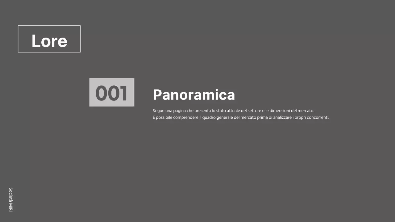 Un moderno rapporto sulla strategia di mercato in grigio e rosa