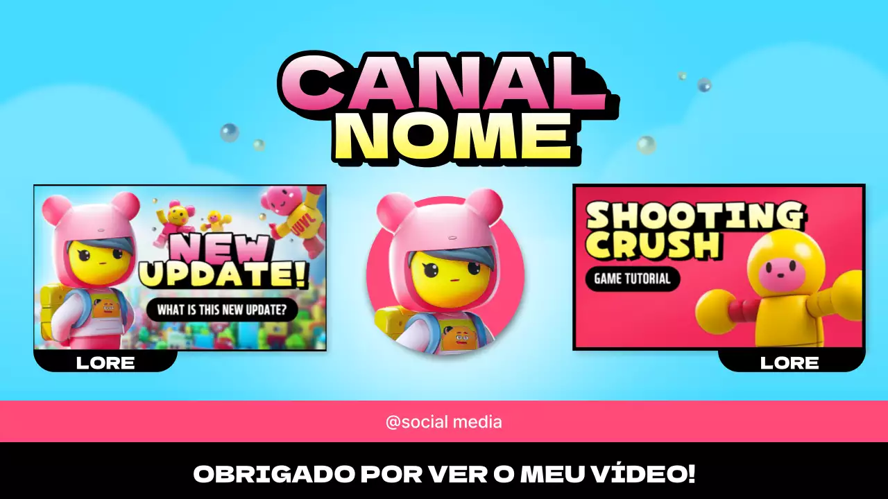 Capa de ecrã rosa e amarela para o jogo