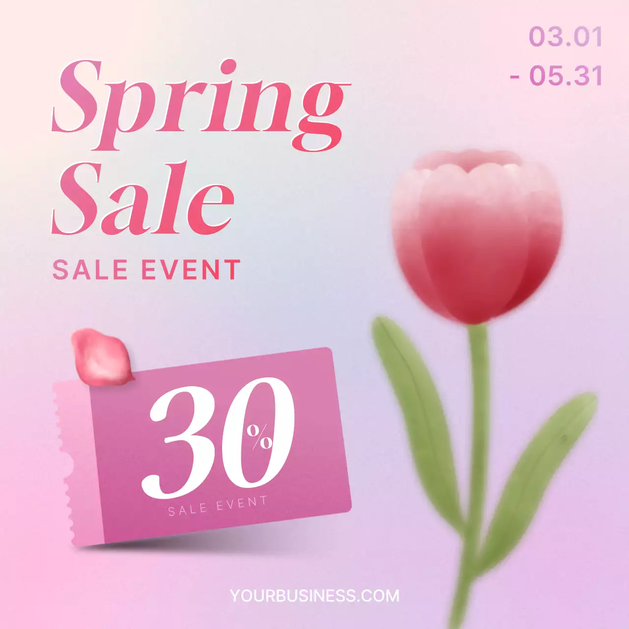 Green Trendy Spring Promotion Instagram Carousel