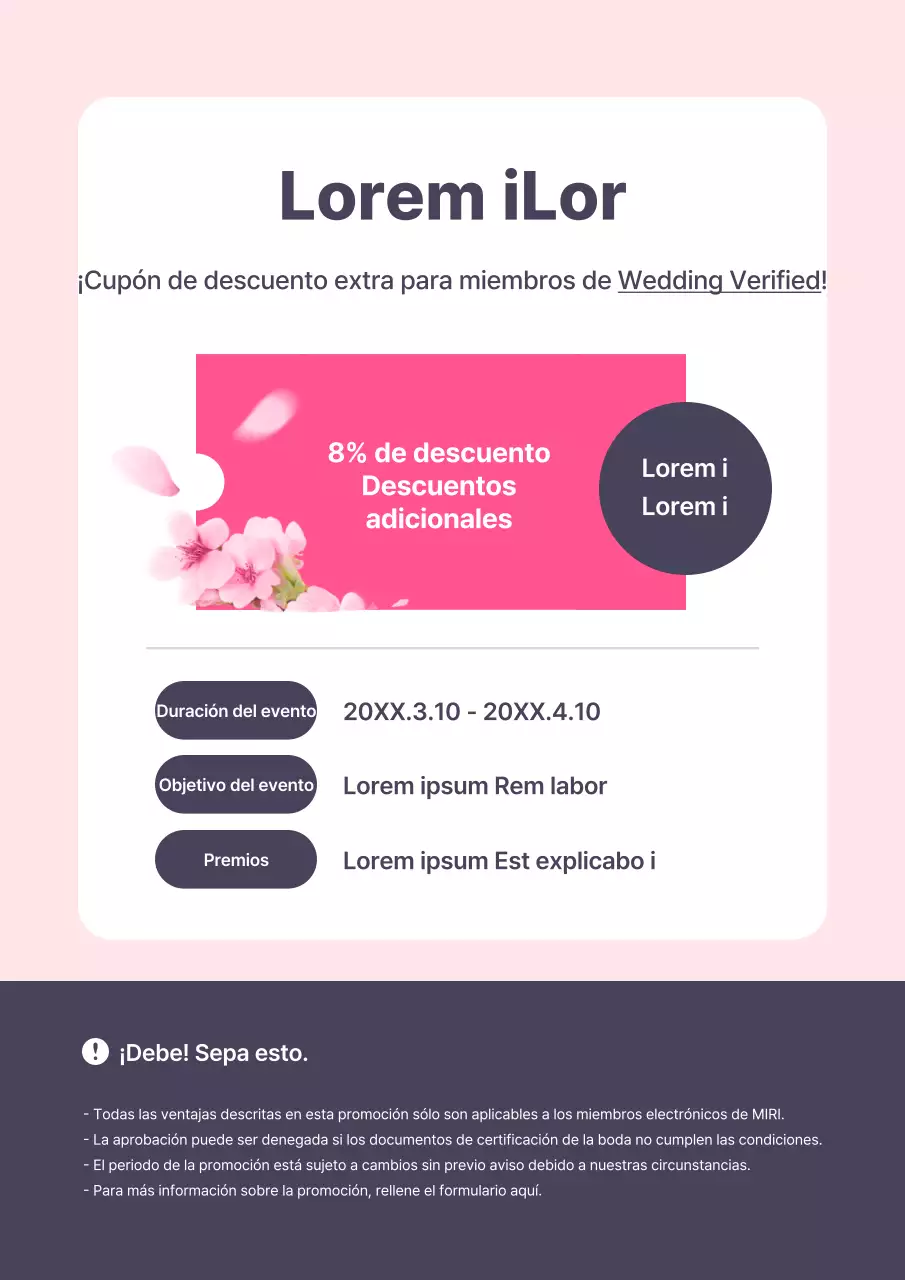 Promueva una sencilla venta de electrodomésticos rosa de primavera