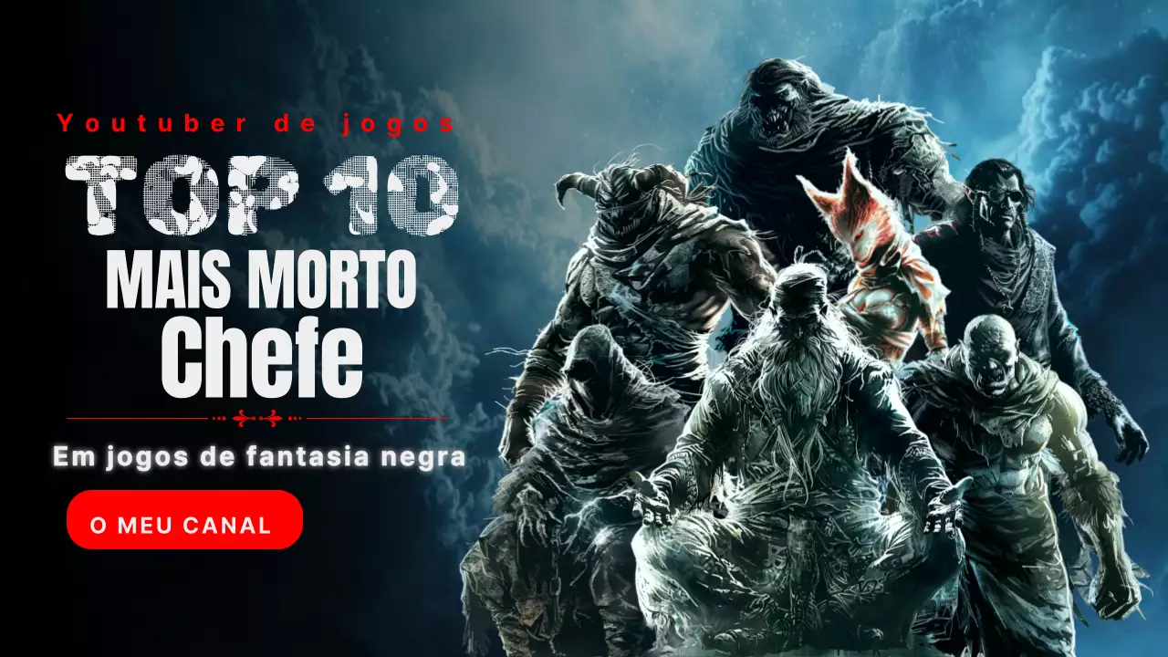 Capa de vídeo do chefe da fantasia negra vermelha e azul