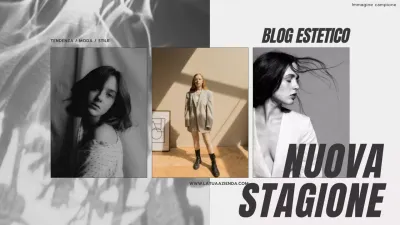 Tendenza beige e grigio Estetica dello stile di vita Promozione del blog