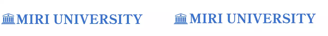 Tali kartu kunjungan promosi universitas berwarna biru