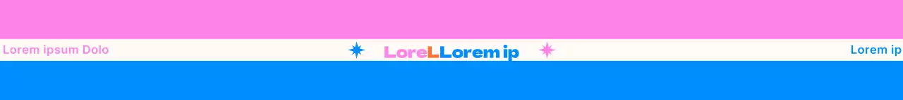 Conception d'une sangle avec typographie et lignes supérieures et inférieures