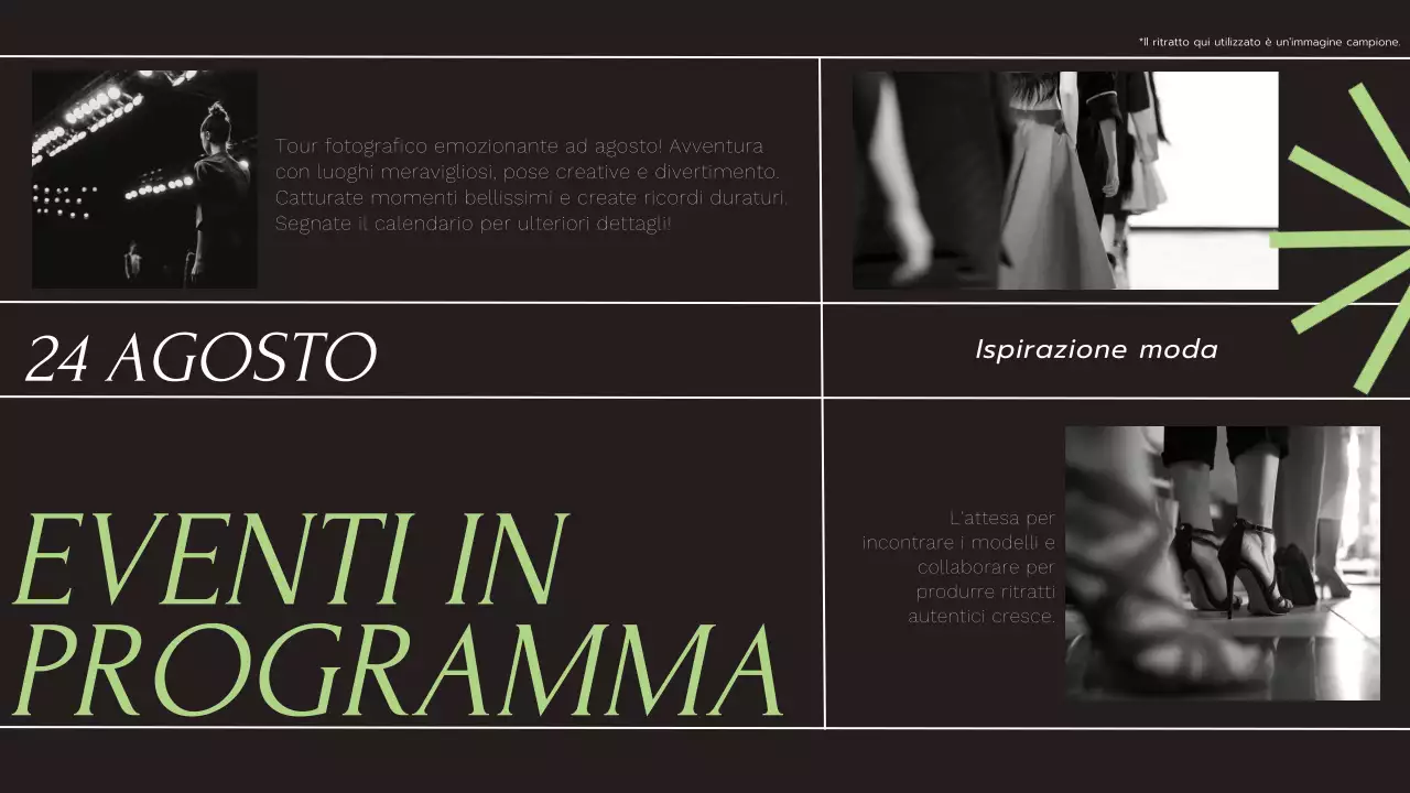 Bianco e nero, lime e moderno, elegante, tendenza geometrica Servizi fotografici Introduzione dell'azienda