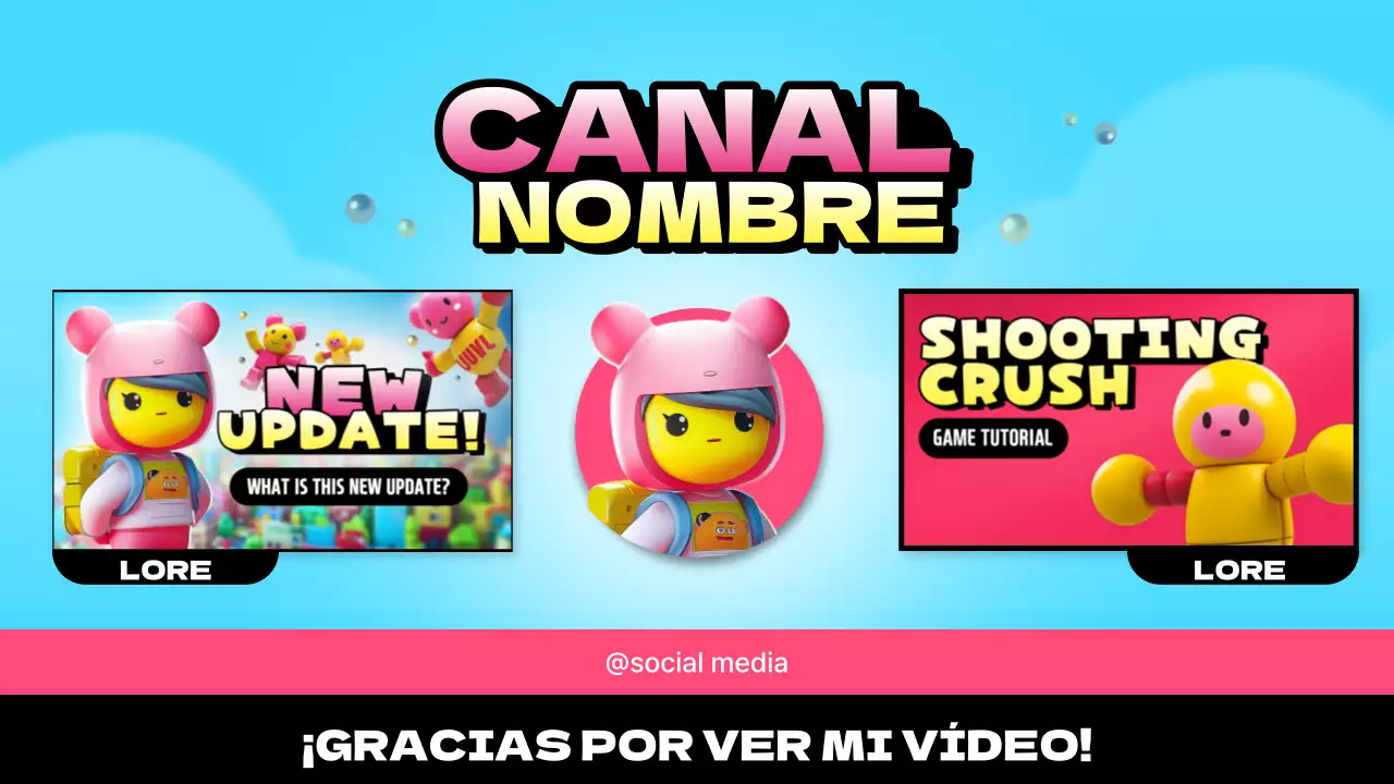 Bonita carátula rosa y amarilla