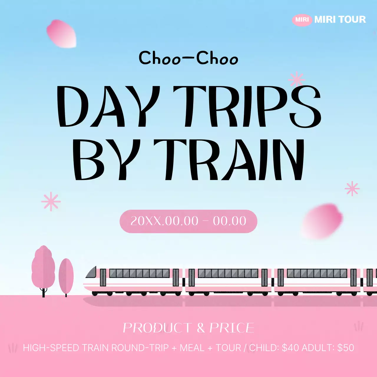 핑크 모던 여행 프로모션 인스타그램 포스트