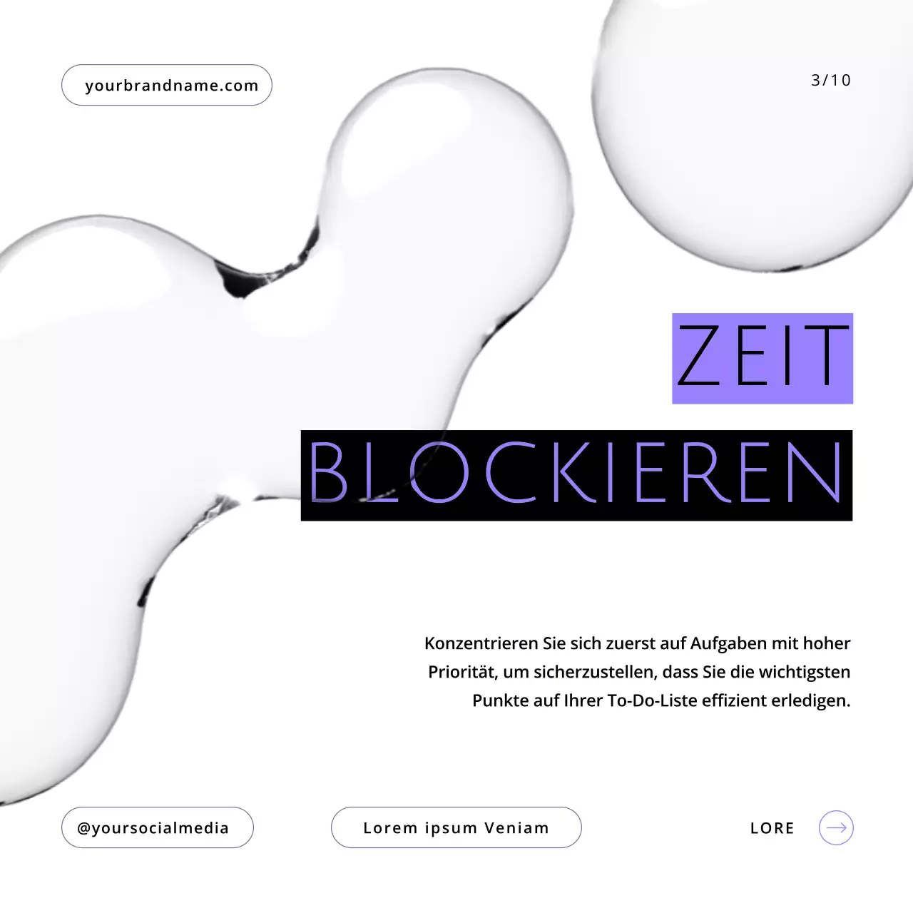 Lila und Weiß Moderne Produktivität Workflow Tipps Leitfaden