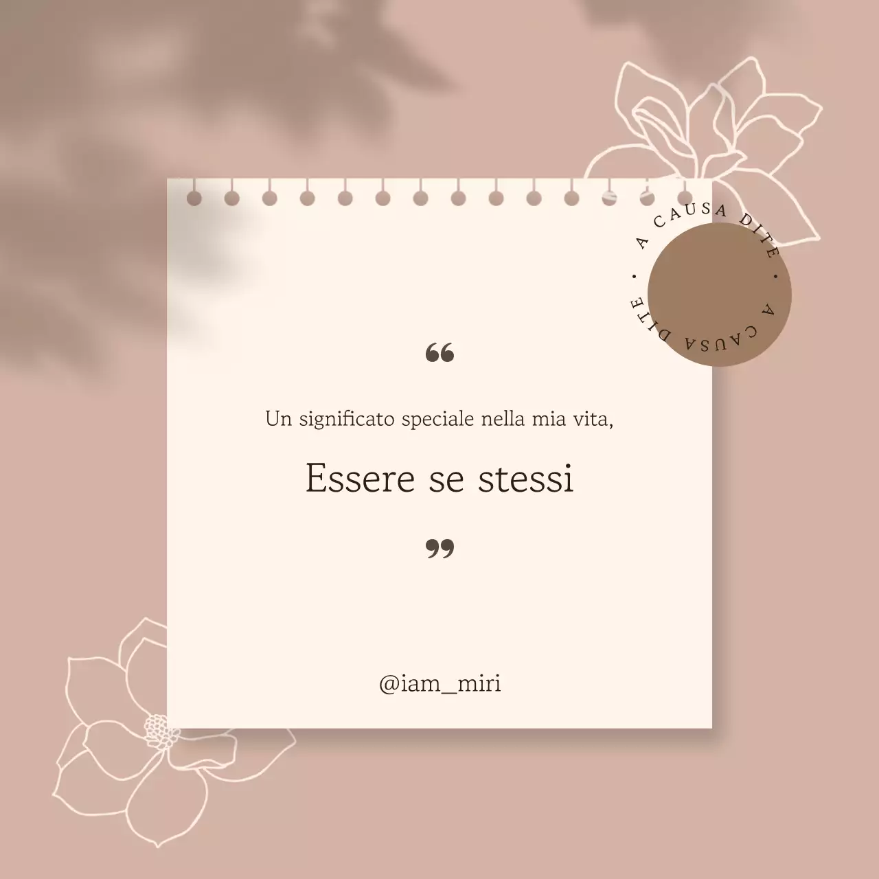 Citazioni semplici in marrone e avorio