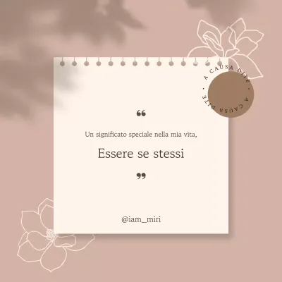 Citazioni semplici in marrone e avorio