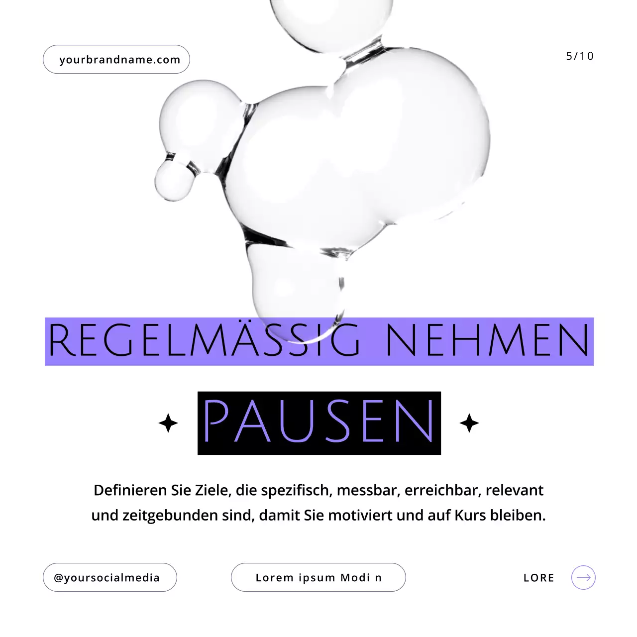 Lila und Weiß Moderne Produktivität Workflow Tipps Leitfaden