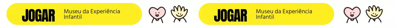 Um bonito museu infantil com um esquema de cores amarelo e personagens ilustradas