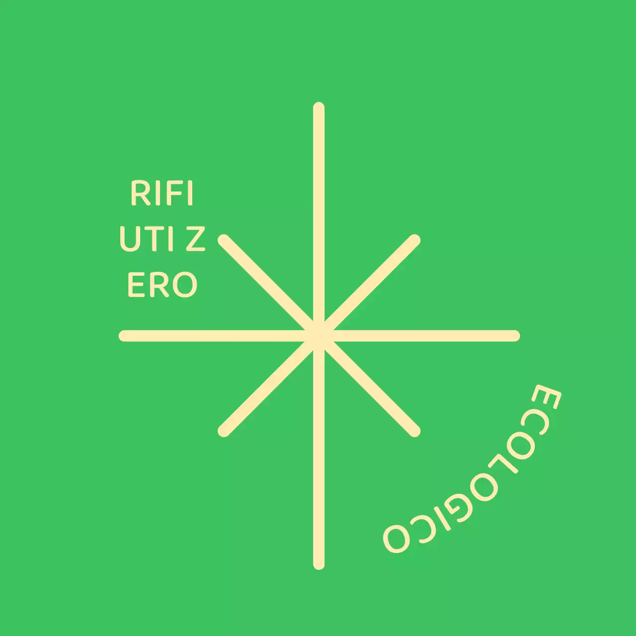 Campagna semplice ed ecologica con illustrazioni glitterate e caratteri tipografici arrotondati