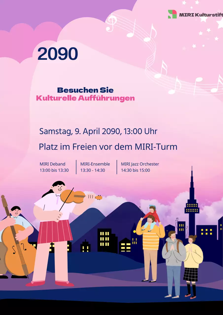 Förderung der gemütlichen kulturellen Veranstaltungen von Pink und Borah