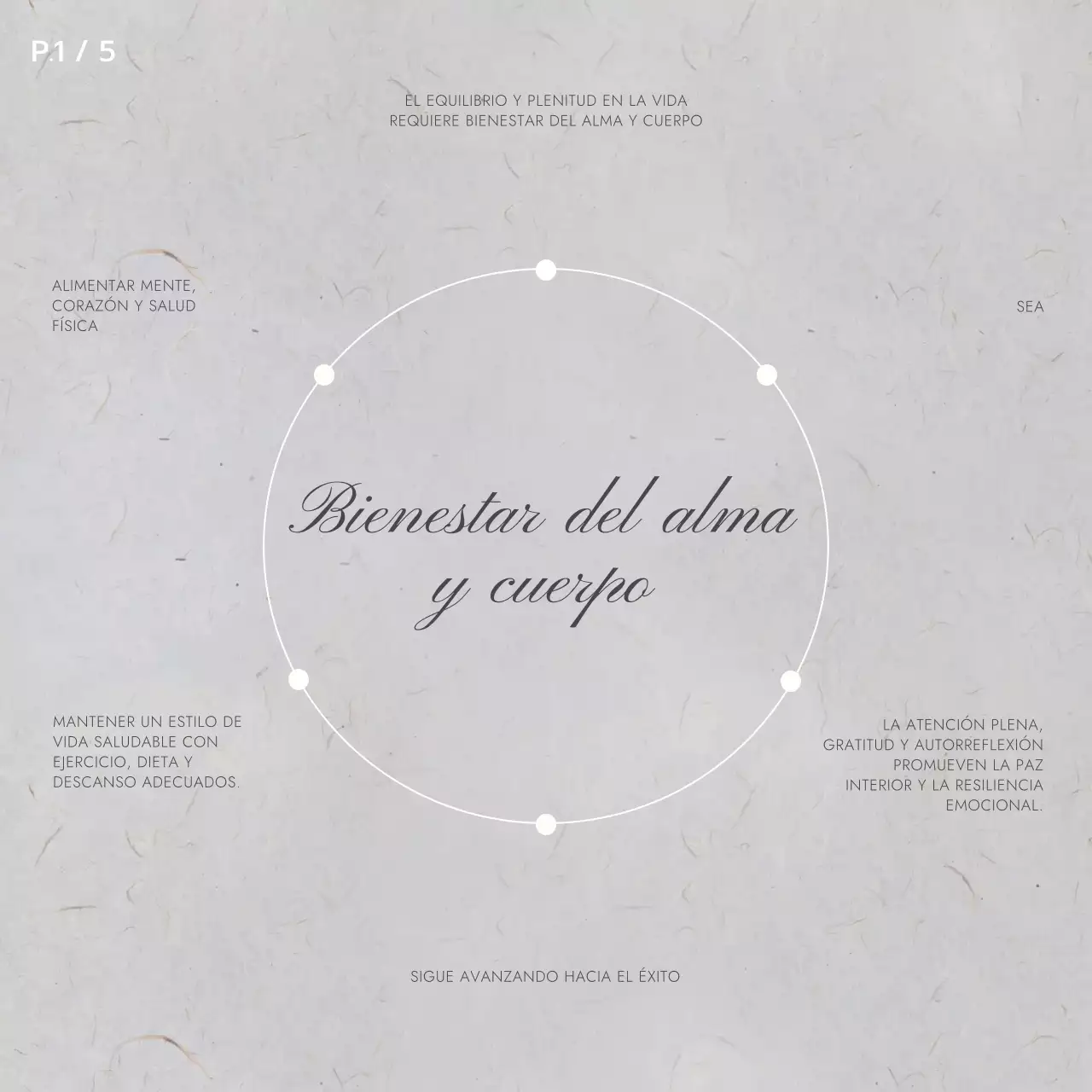 Gris y blanco Minimal Promoción de blogs de bienestar y salud