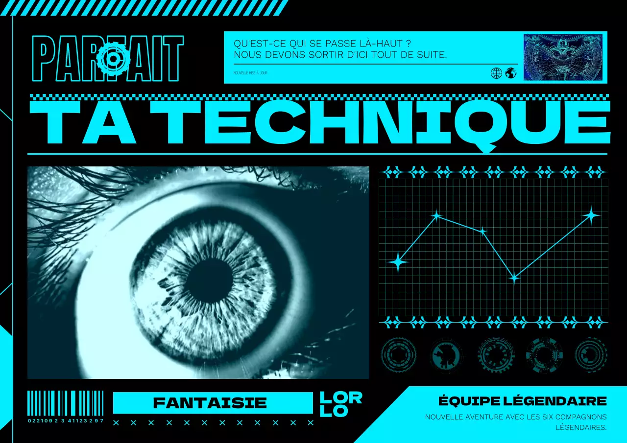 Promouvoir les jeux cyberpunk en néon et en noir