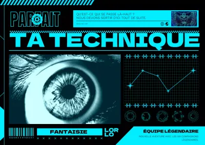 Promouvoir les jeux cyberpunk en néon et en noir