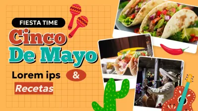 Fiesta Cinco de Mayo Geométrica Naranja Ideas Consejos Video Guía