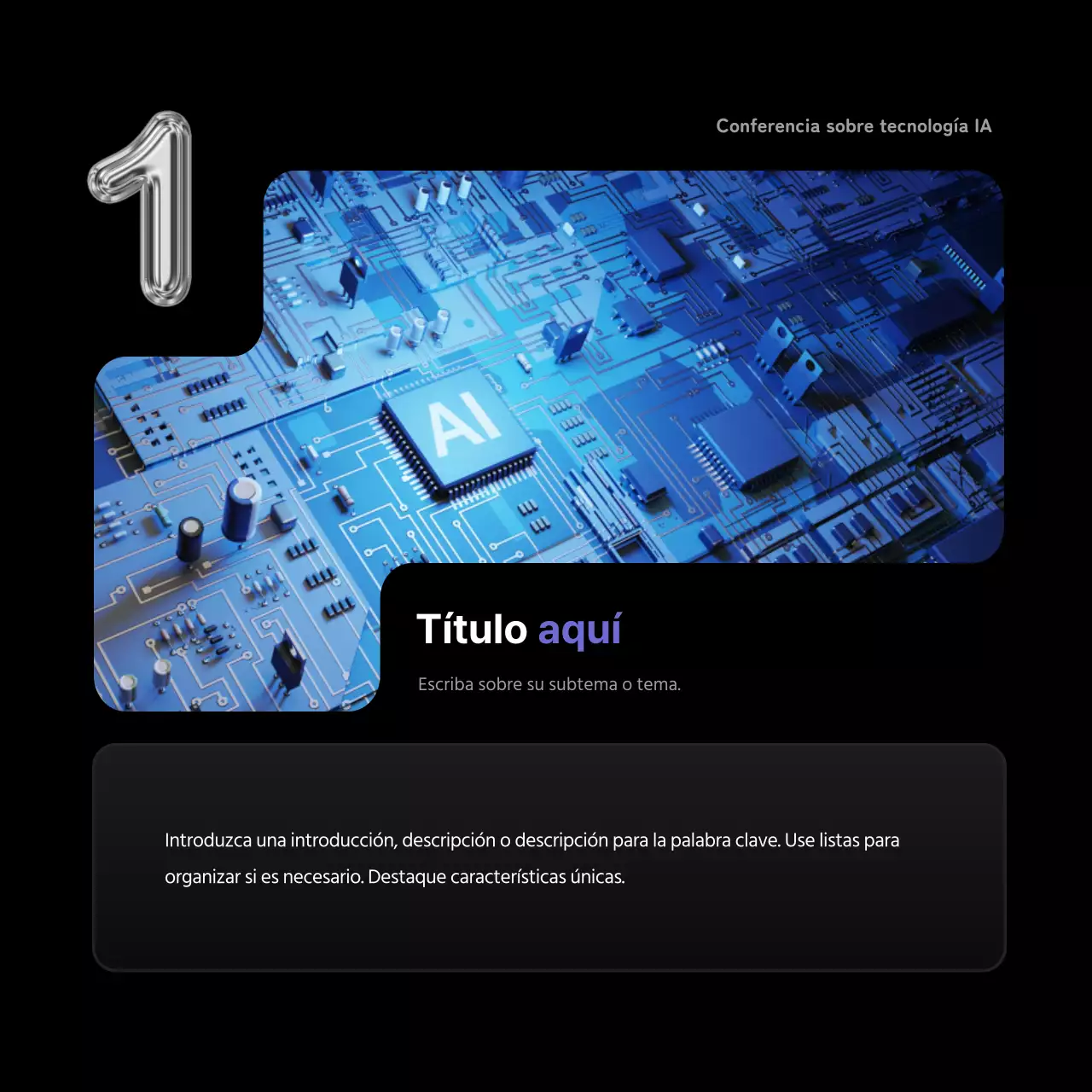 Un estallido de negro y morado en una conferencia sobre inteligencia artificial