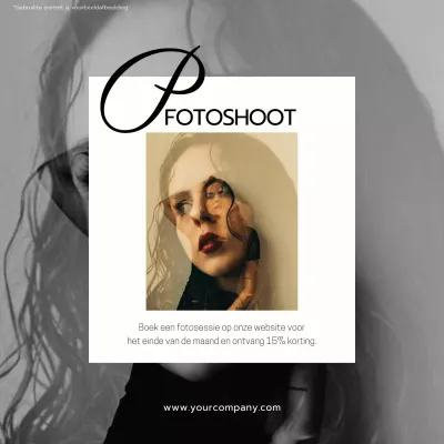 Grijs Wit Zwart Trend Minimal Modern Fotostudio Promotie