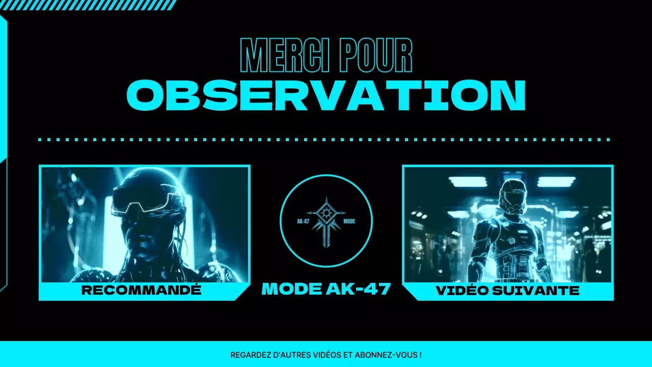 Promouvoir l'outro d'une chaîne de jeu cyberpunk en néon et noir