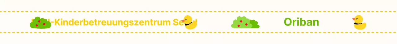 Gestalte ein Armband für Kinder mit niedlichen Enten- und Grassymbolen