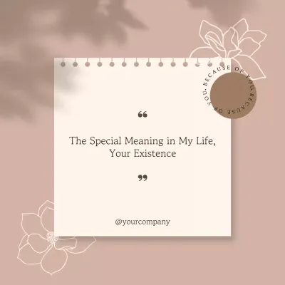 Simple Quotes in Brown and Ivory post