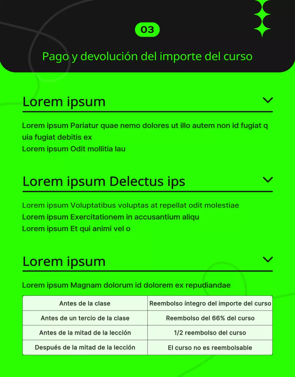 Promoción de un moderno centro de aprendizaje permanente en granate y negro