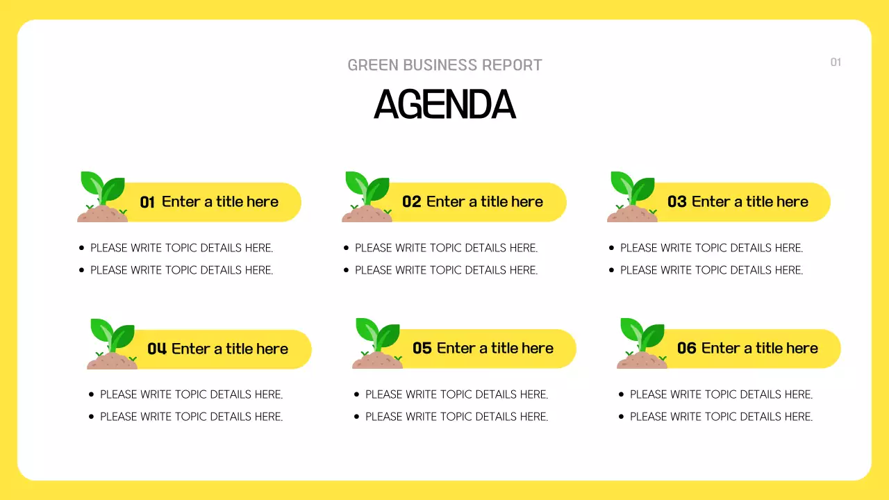 Yellow Modern Business Report Presentation