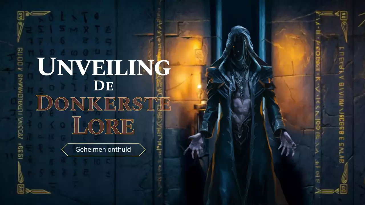 Blauw en zwart Fantasy Lore Video Cover