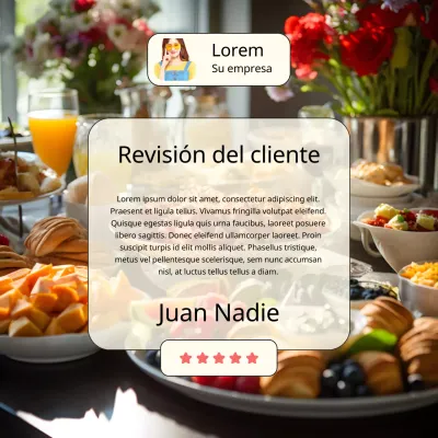 Beige and Orange Trendy Restaurant Review Memo