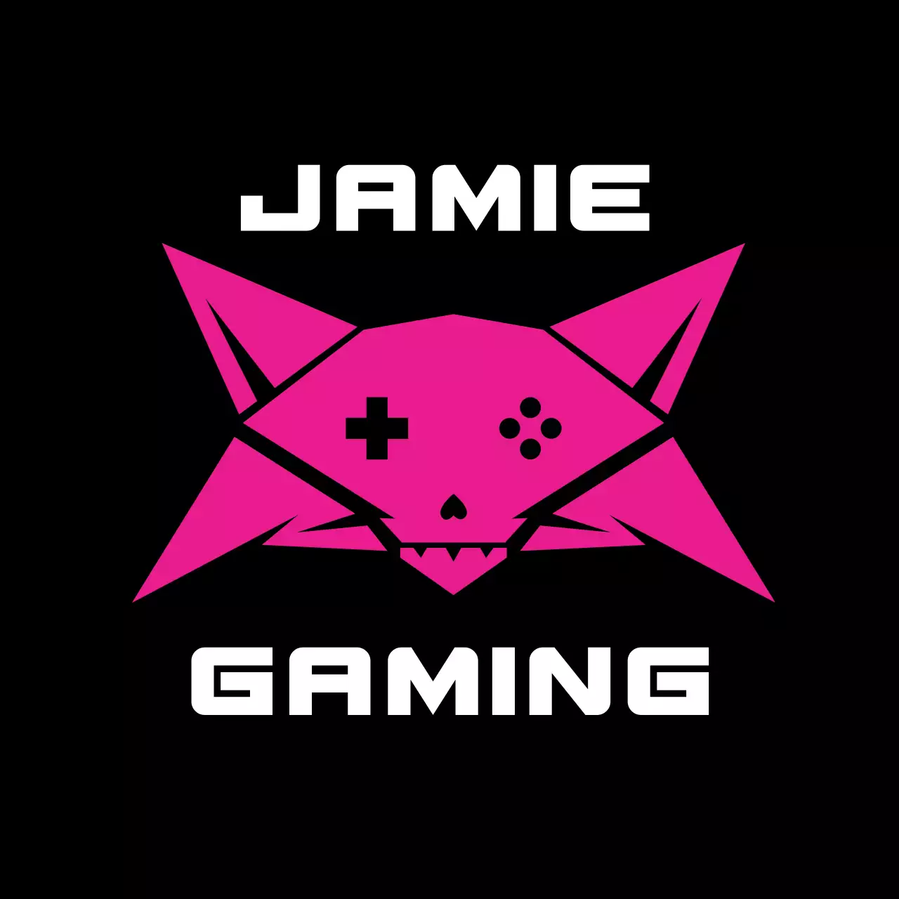 Bewerben Sie einen von Cyberpunk inspirierten Spielekanal in Pink und Blau