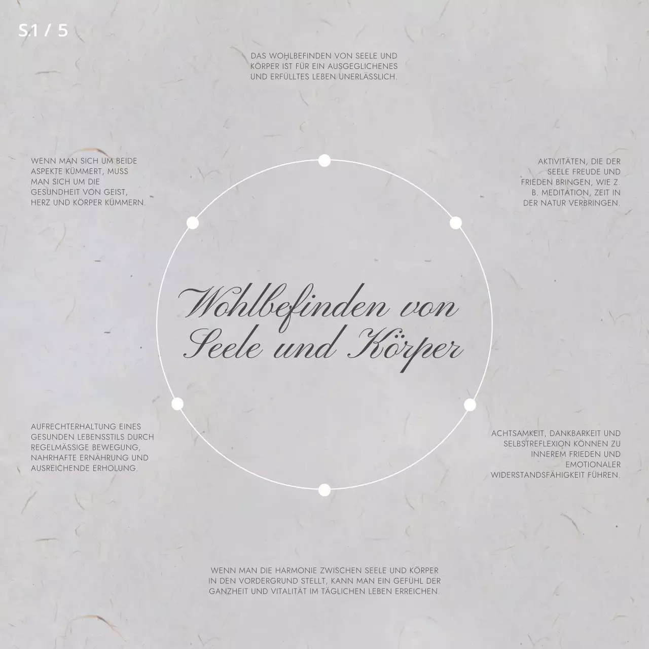 Grauer und weißer Minimal Wellness & Gesundheit Blog Promotion