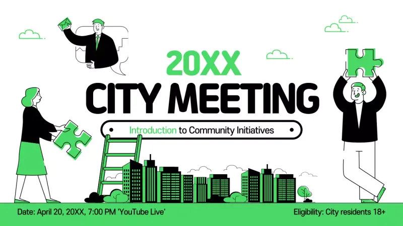 Pengumuman Komunitas Hijau Modern Gambar Mini YouTube