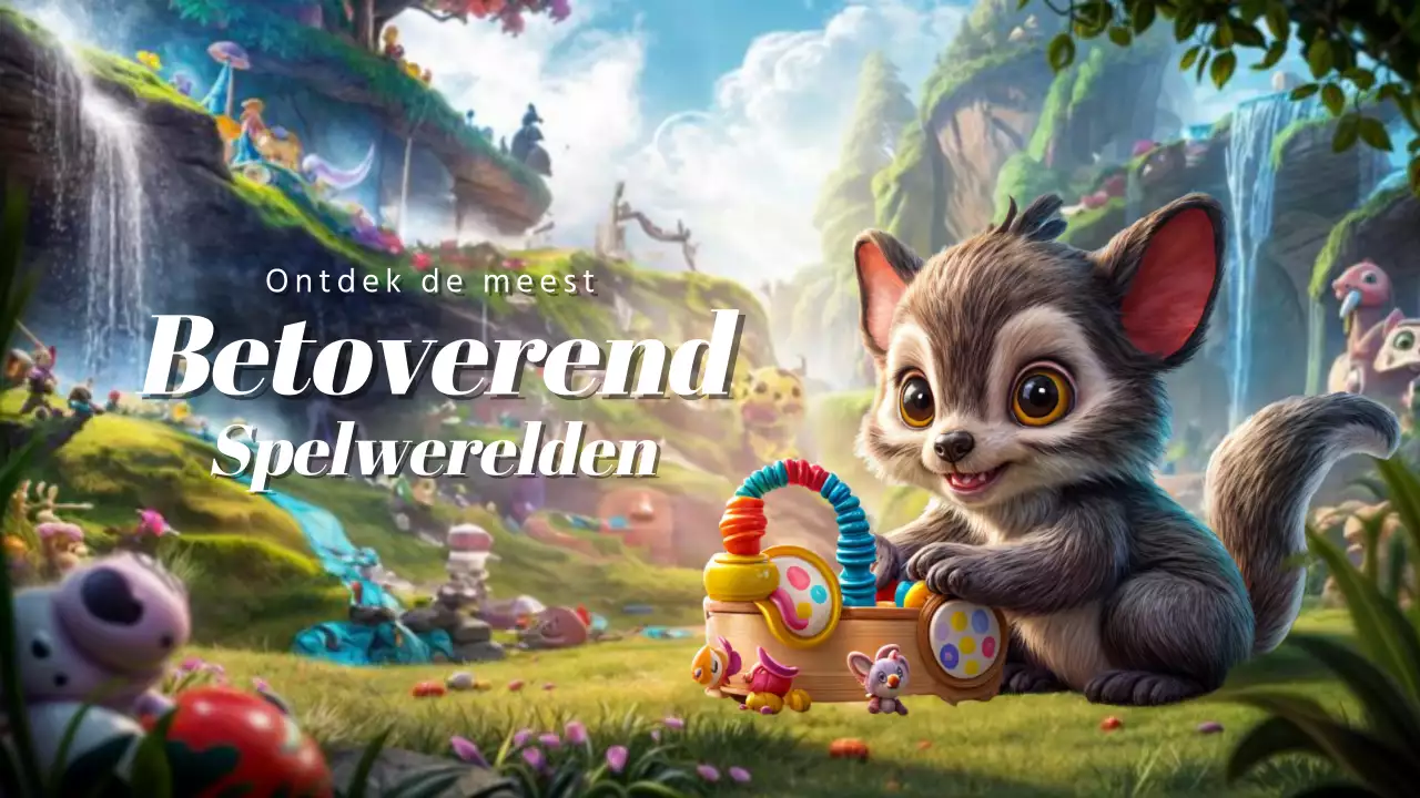 Roze en blauw geanimeerd spel Discovery Video Cover