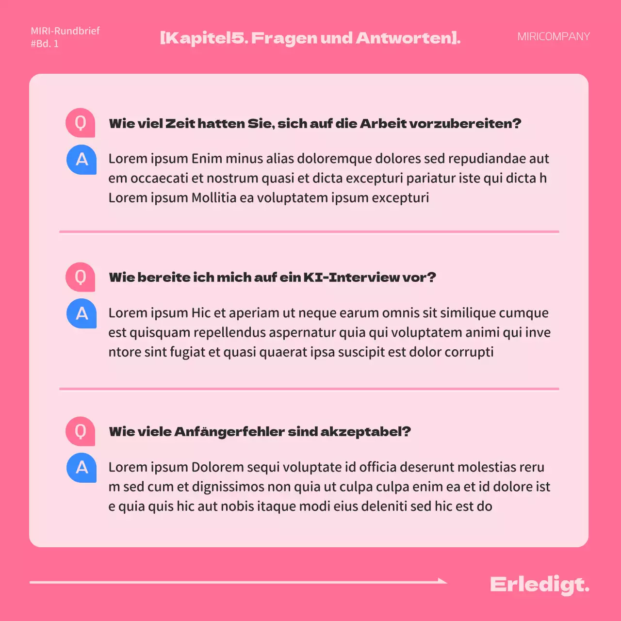 Ein einfaches rosafarbenes und blaues Anschreiben für ein Job-Mentoring