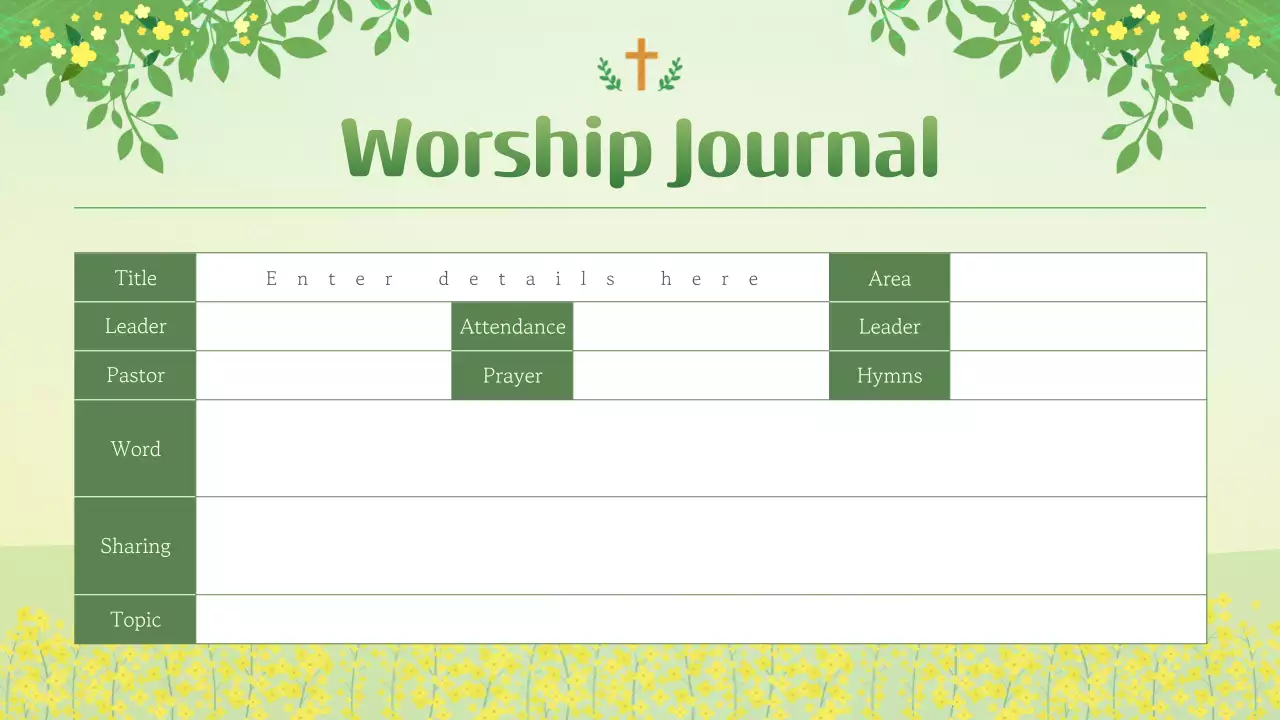 A guide to natural church Easter services in chartreuse and yellow