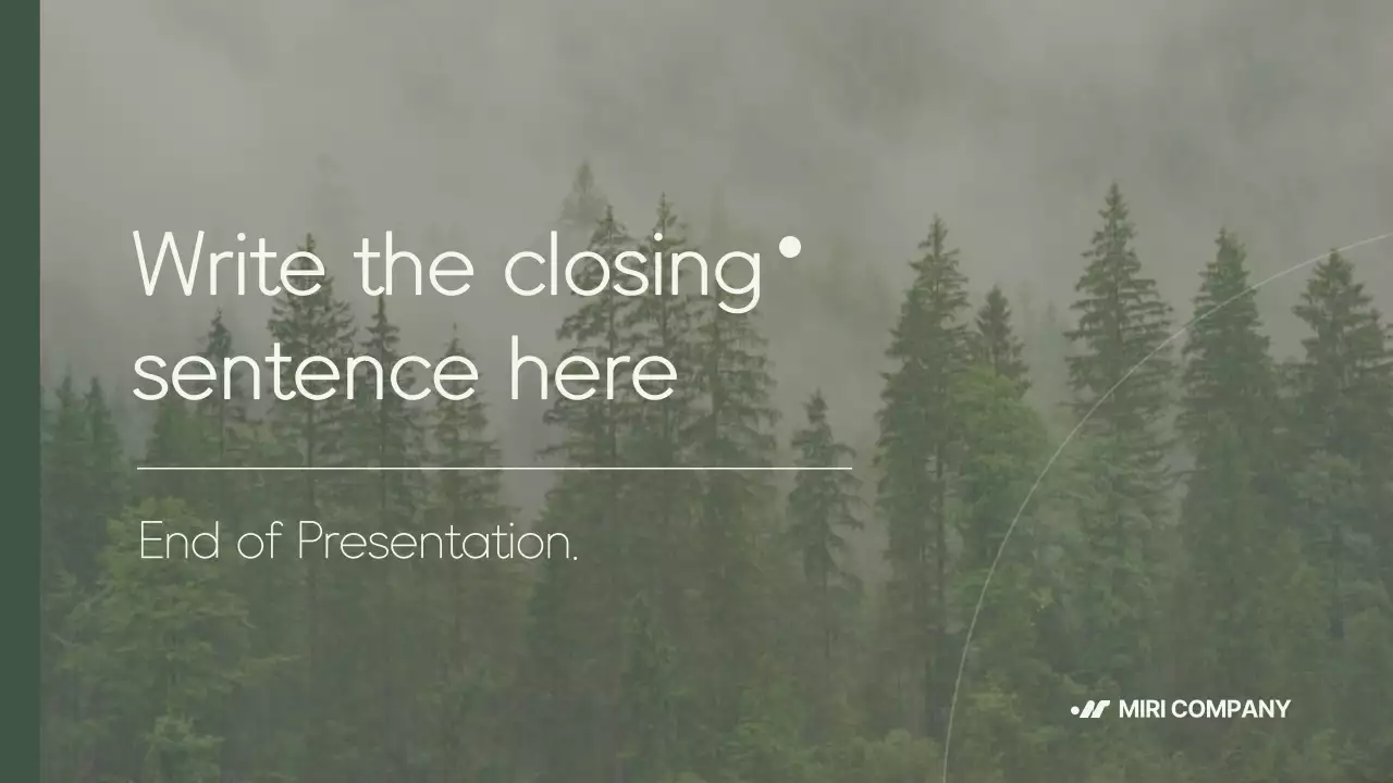 Green Minimal Eco 보고서 프레젠테이션