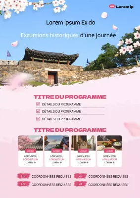 Un guide pour des vacances de printemps orientales roses et bleues dans l'histoire