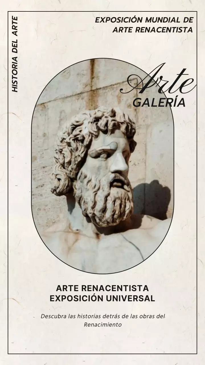 Beige y Negro Elegante Renacimiento Tendencia Diseño Arte Blog Promoción