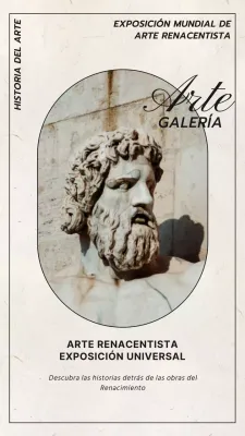 Beige y Negro Elegante Renacimiento Tendencia Diseño Arte Blog Promoción