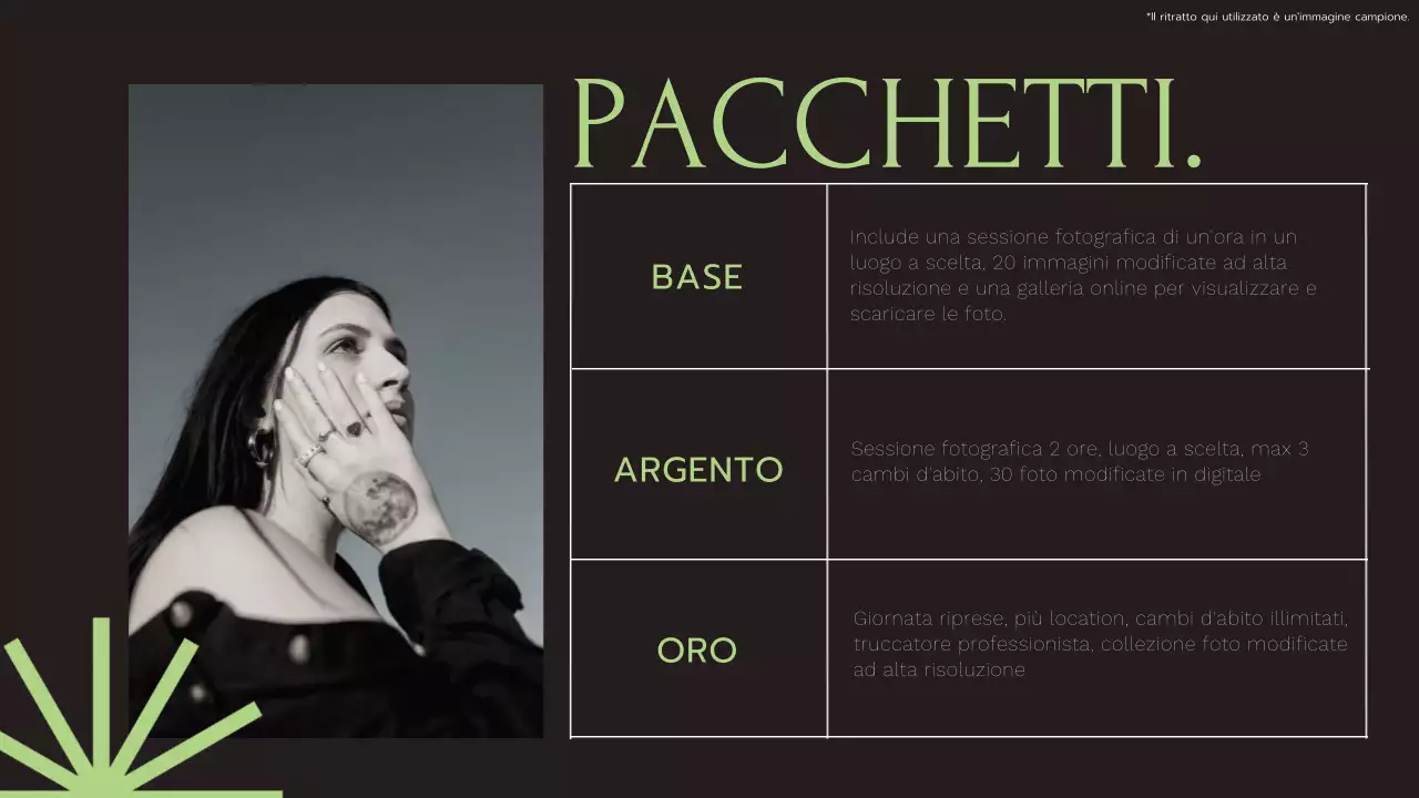 Bianco e nero, lime e moderno, elegante, tendenza geometrica Servizi fotografici Introduzione dell'azienda